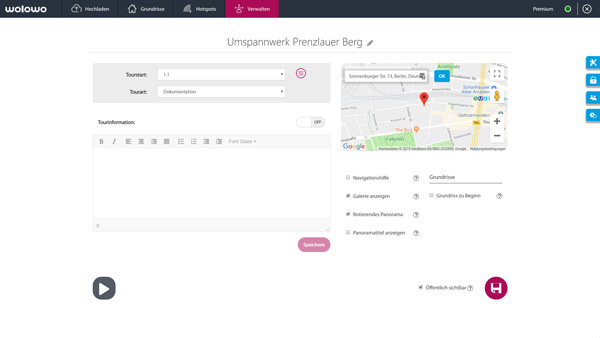 Virtueller Rundgang Vorschaubild Panoramen hochladen